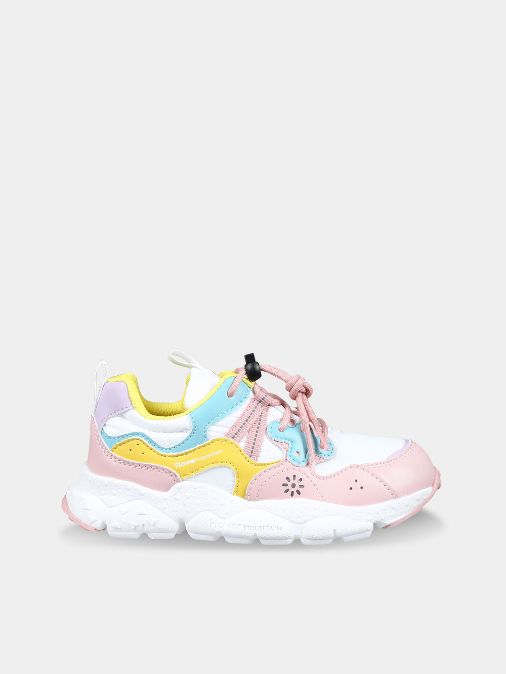 Sneakers Yamano rosa per bambina con logo
